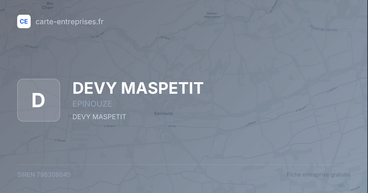 DEVY MASPETIT — 798308045 — fiche entreprise