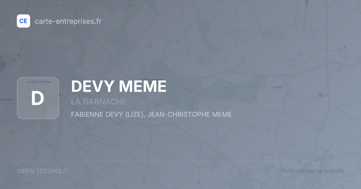 DEVY MEME — 793296831 — fiche entreprise