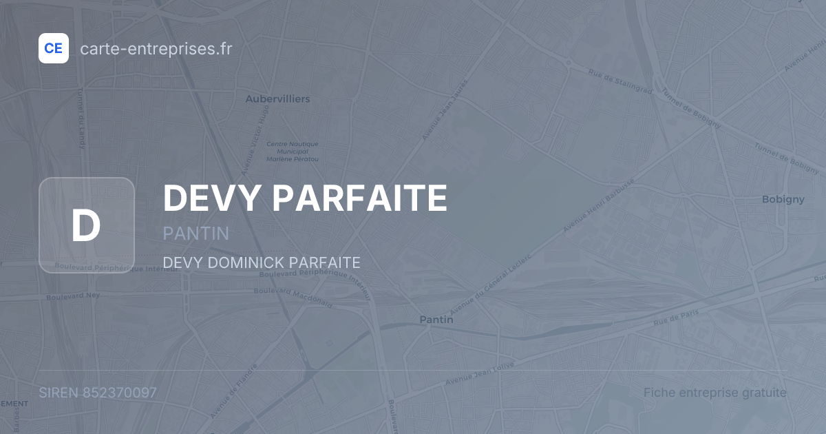 DEVY PARFAITE — 852370097 — fiche entreprise