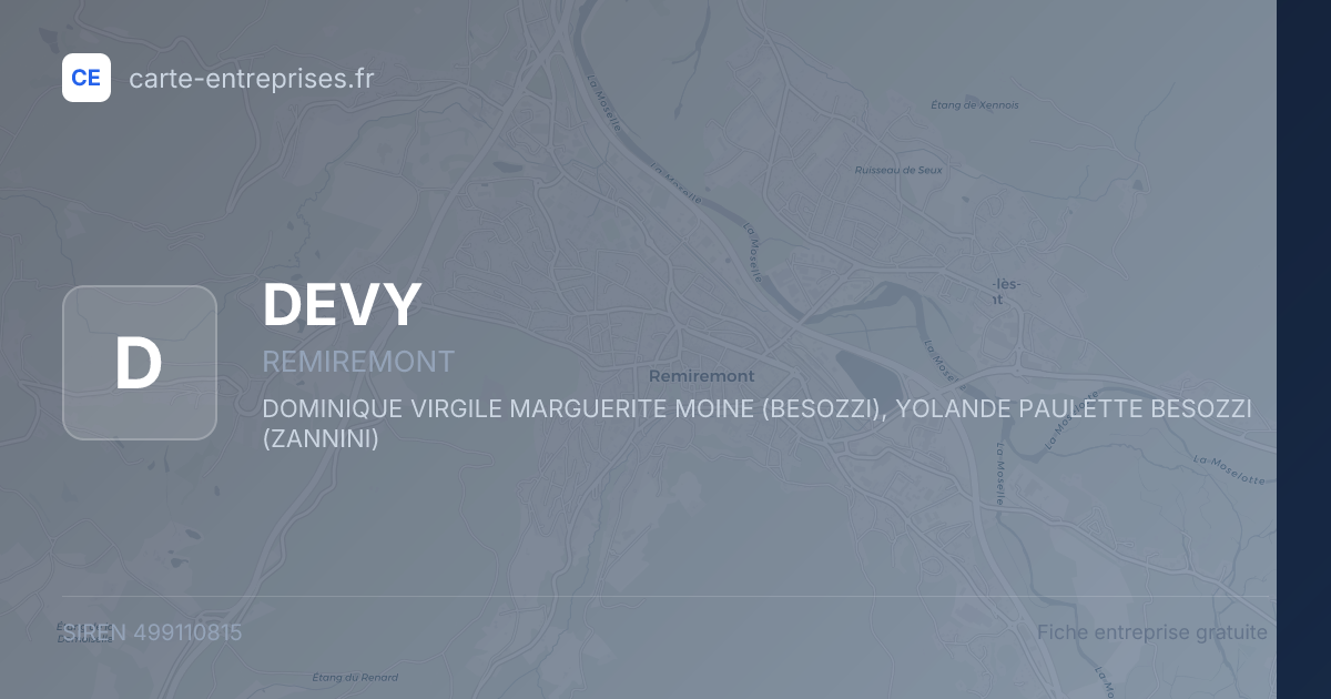 DEVY — 499110815 — fiche entreprise