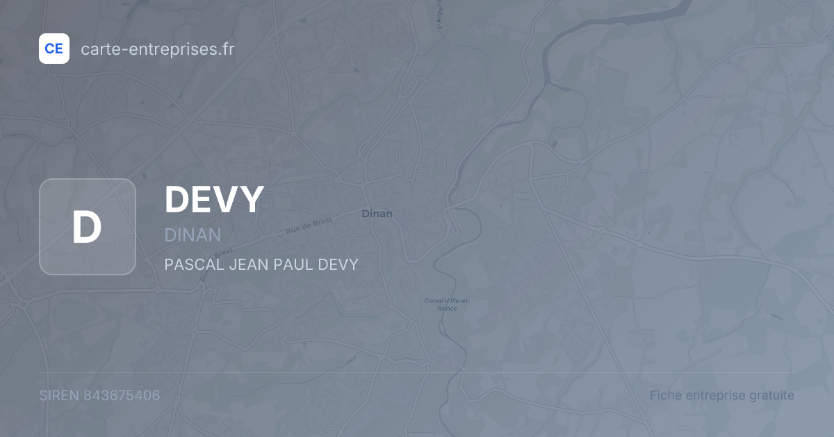 DEVY — 843675406 — fiche entreprise