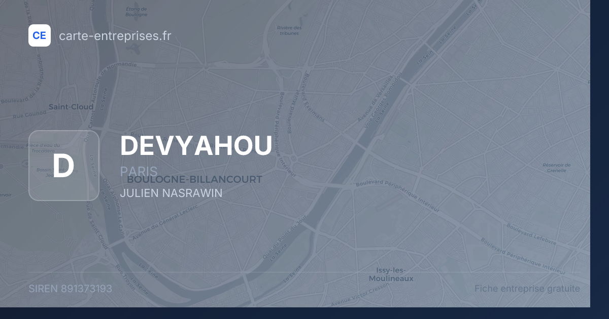 DEVYAHOU — 891373193 — fiche entreprise