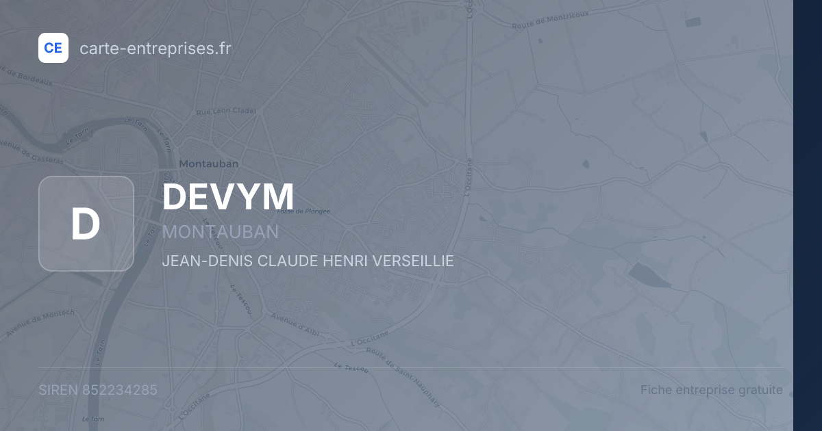DEVYM — 852234285 — fiche entreprise