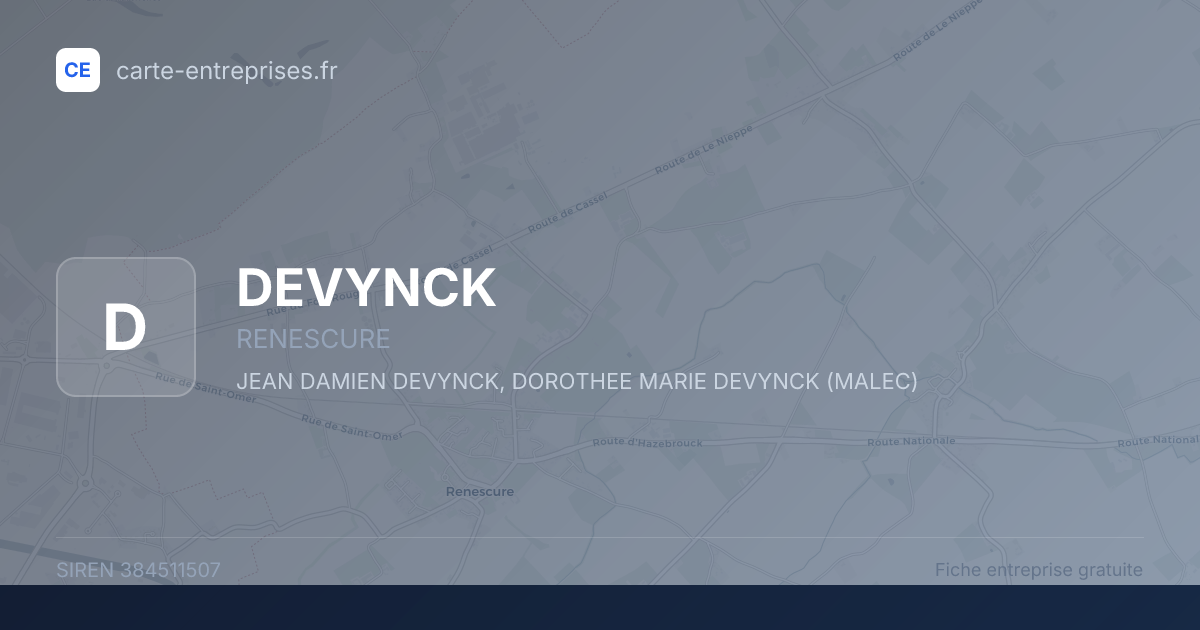 DEVYNCK — 384511507 — fiche entreprise