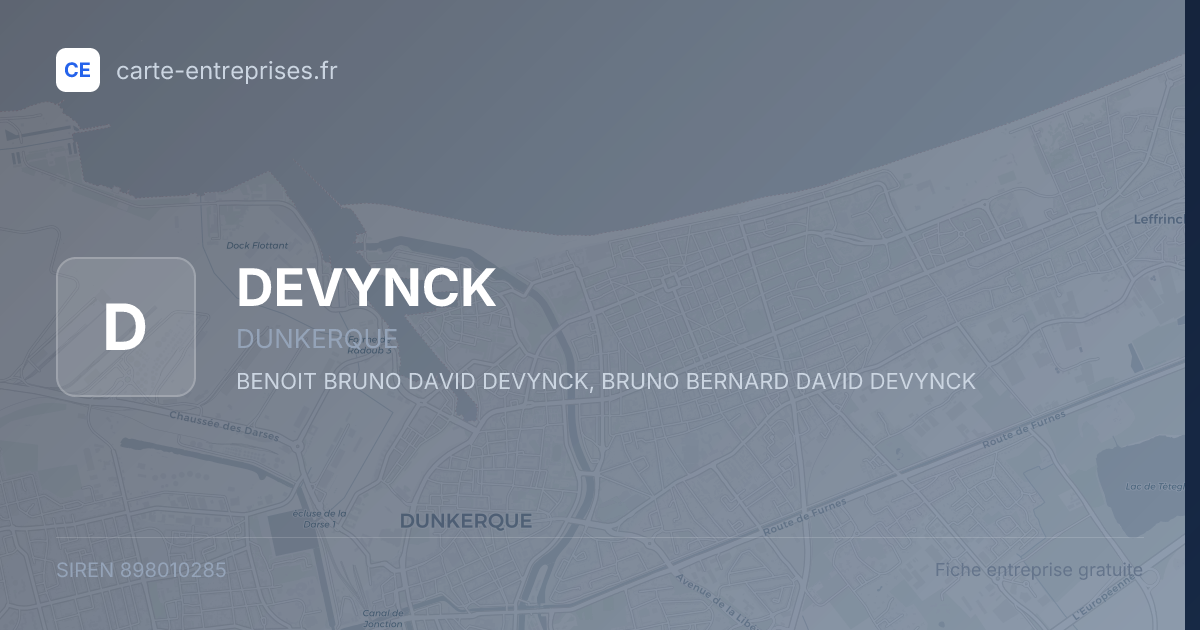 DEVYNCK — 898010285 — fiche entreprise
