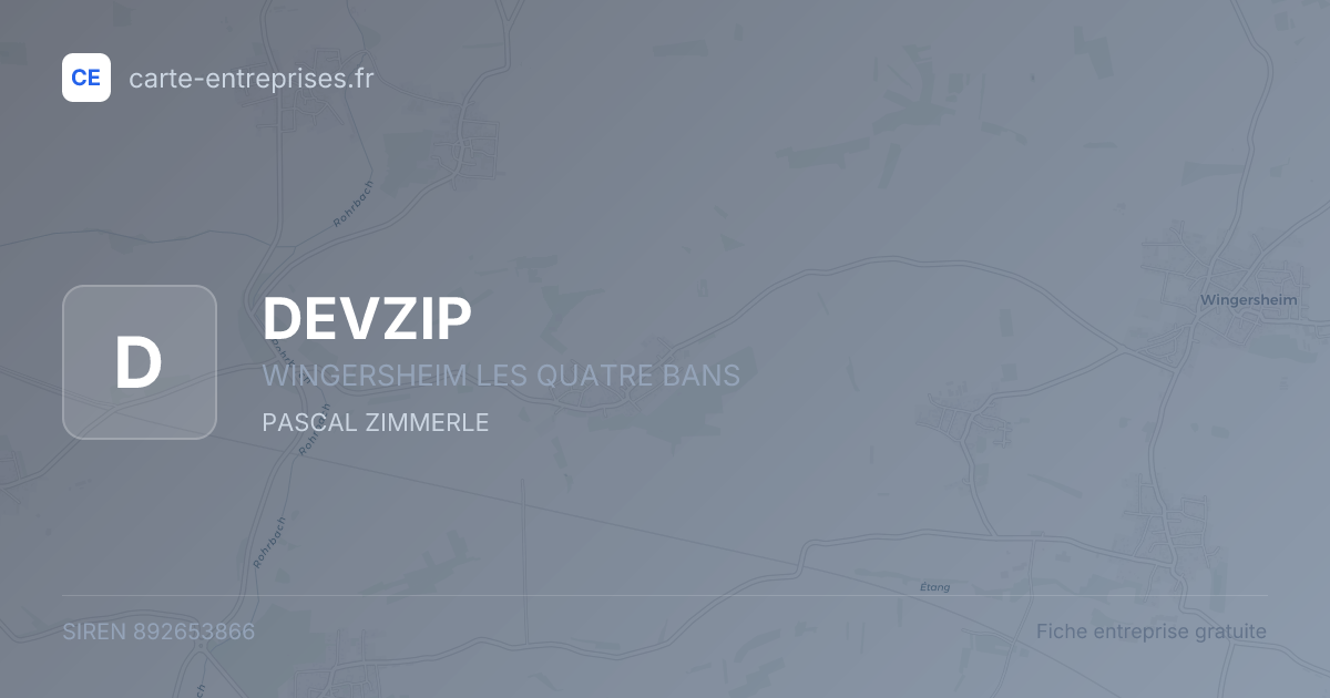 DEVZIP — 892653866 — fiche entreprise