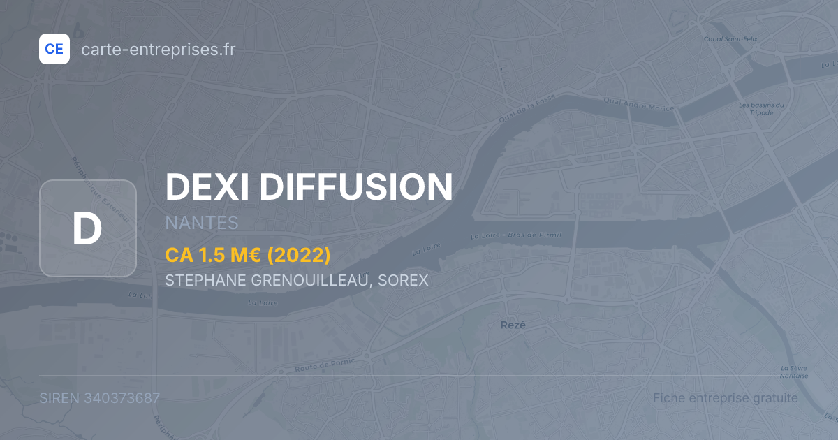 DEXI DIFFUSION — 340373687 — fiche entreprise