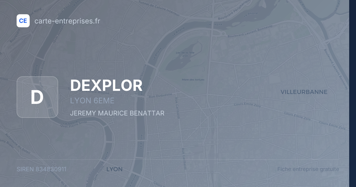 DEXPLOR — 834830911 — fiche entreprise