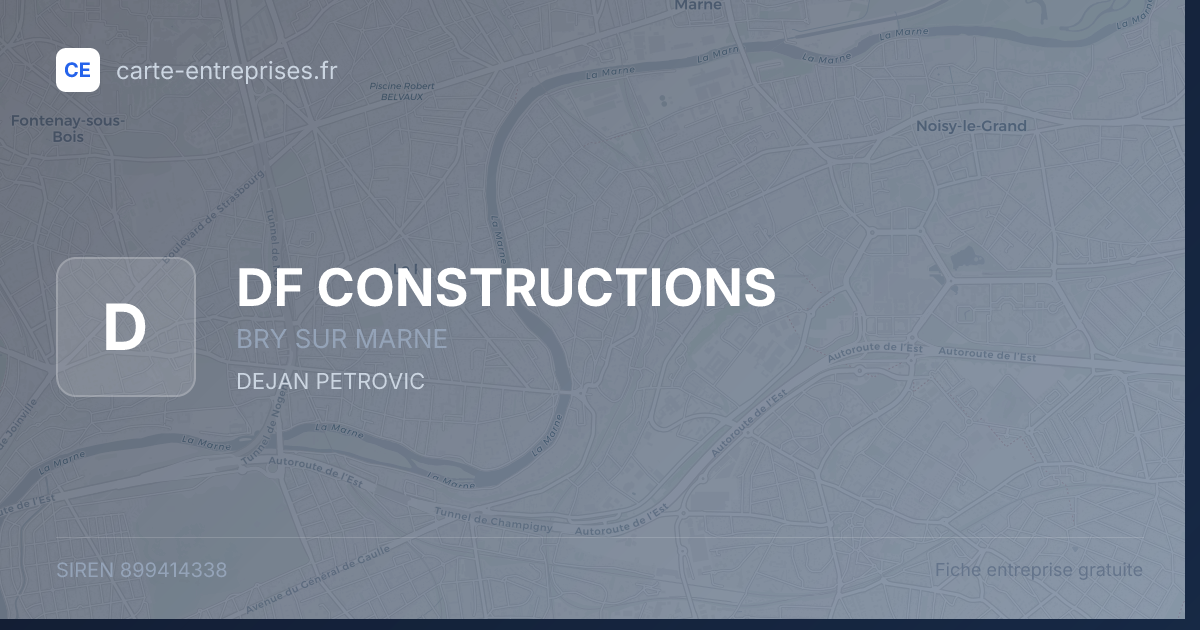 DF CONSTRUCTIONS — 899414338 — fiche entreprise