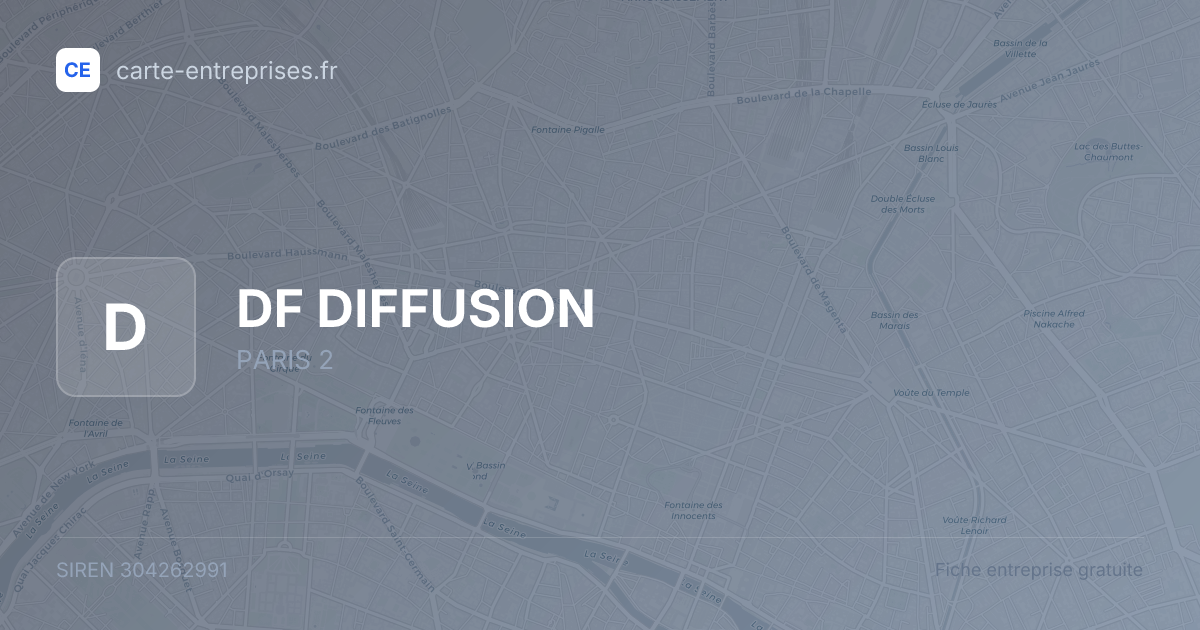 DF DIFFUSION — 304262991 — fiche entreprise