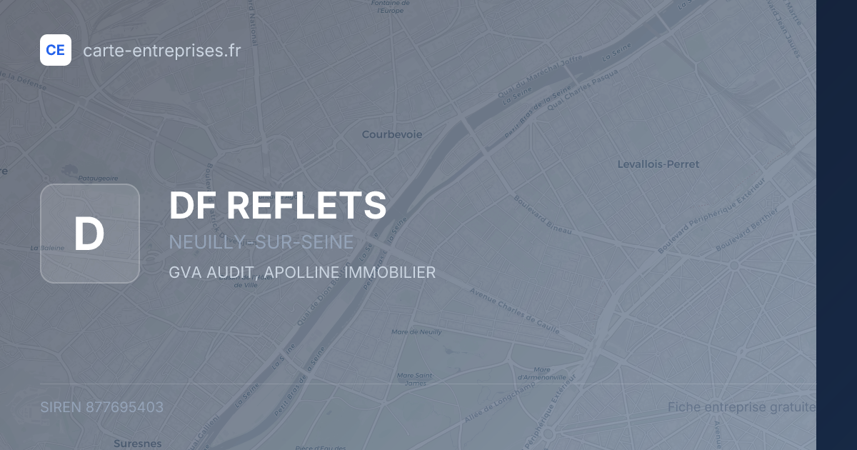 DF REFLETS — 877695403 — fiche entreprise