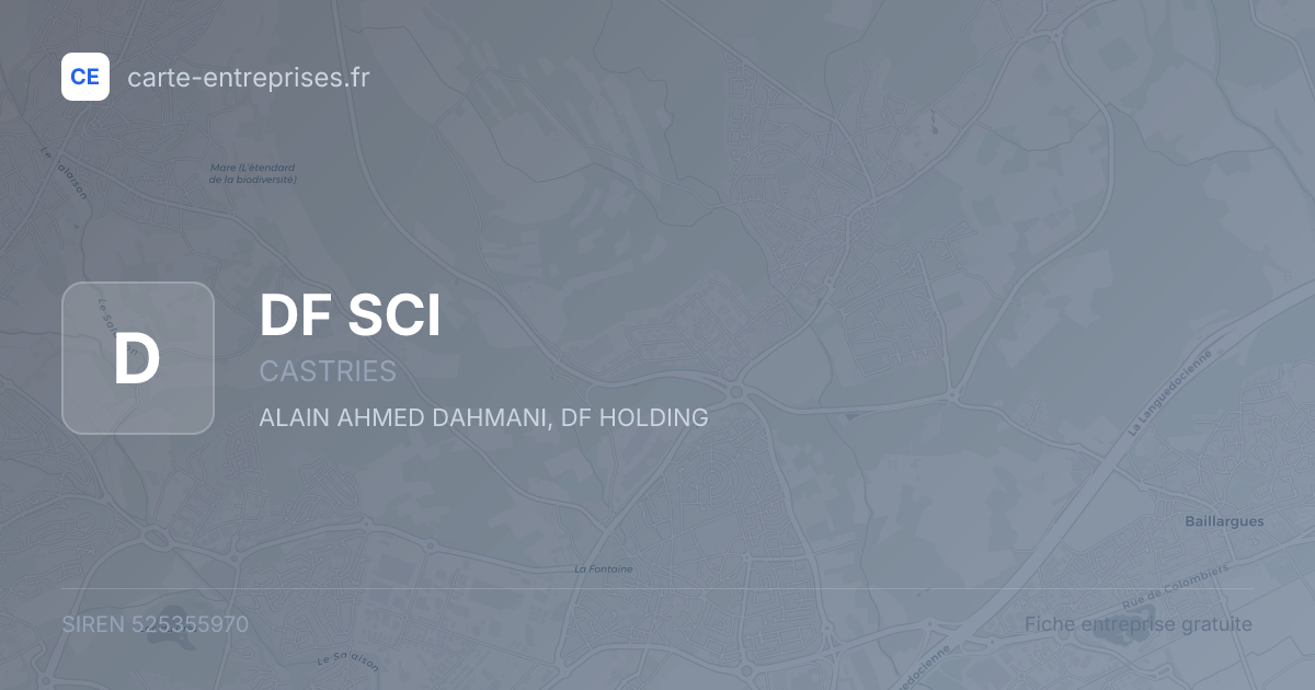 DF SCI — 525355970 — fiche entreprise