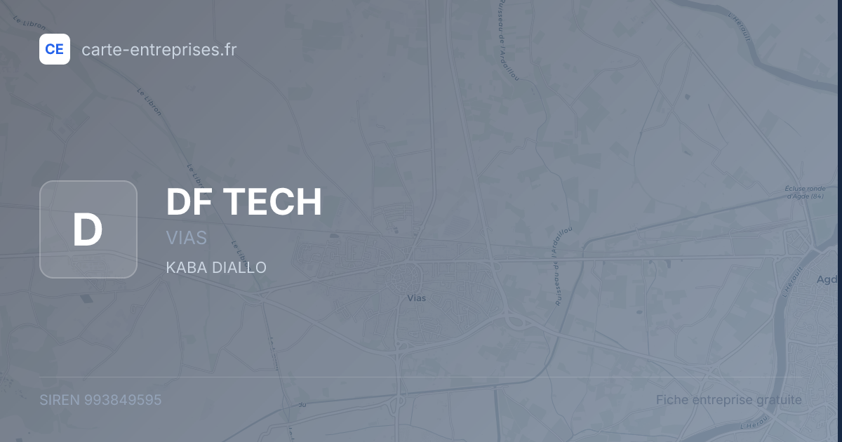 DF TECH — 993849595 — fiche entreprise