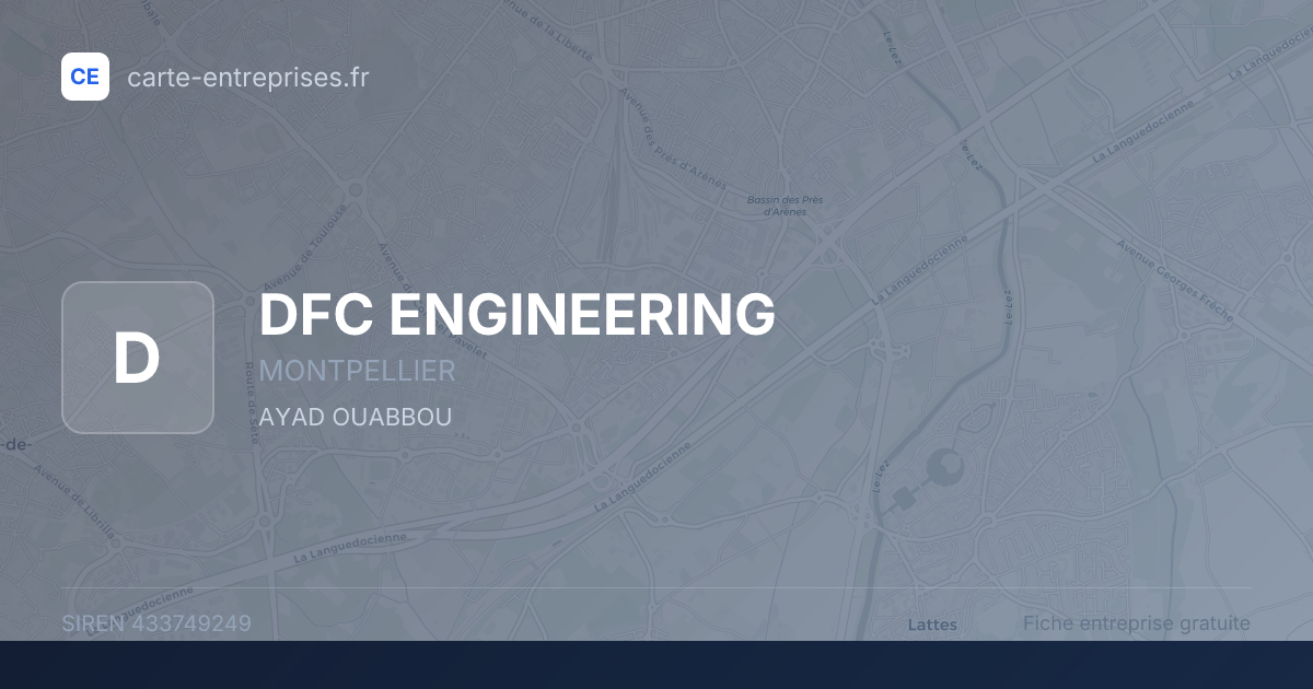 DFC ENGINEERING — 433749249 — fiche entreprise