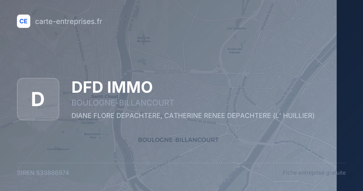DFD IMMO — 533886974 — fiche entreprise
