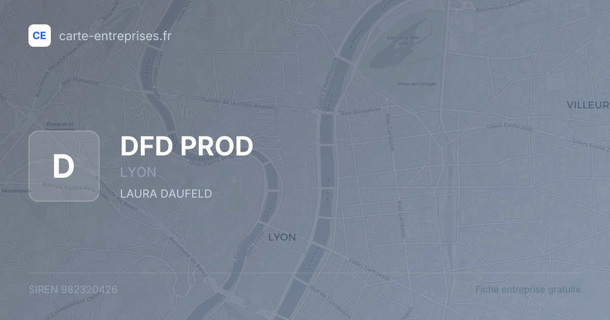 DFD PROD — 982320426 — fiche entreprise