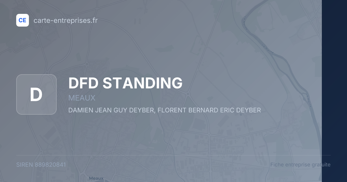 DFD STANDING — 889820841 — fiche entreprise
