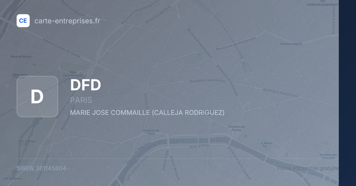 DFD — 381145804 — fiche entreprise