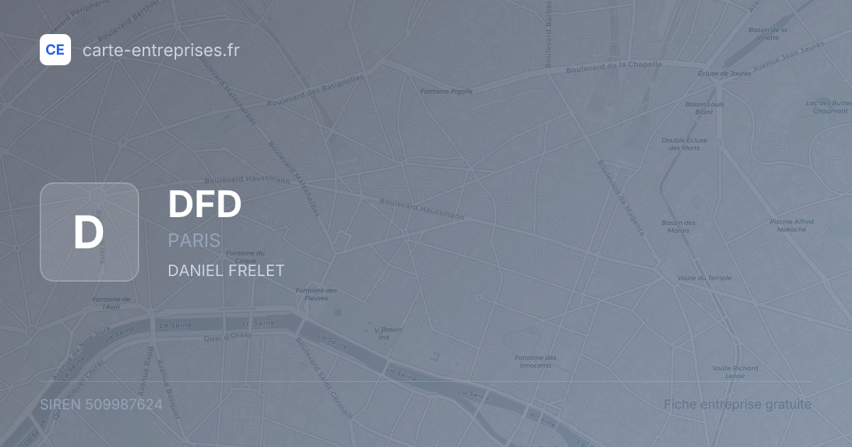 DFD — 509987624 — fiche entreprise