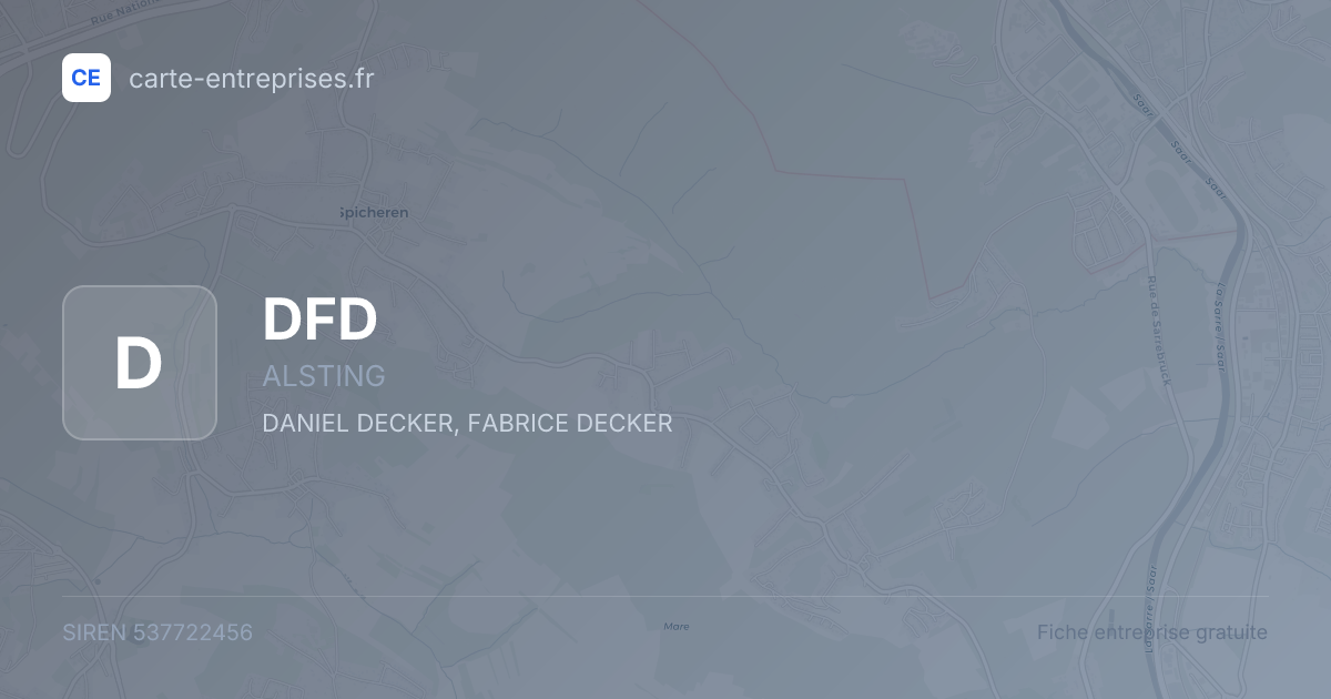 DFD — 537722456 — fiche entreprise