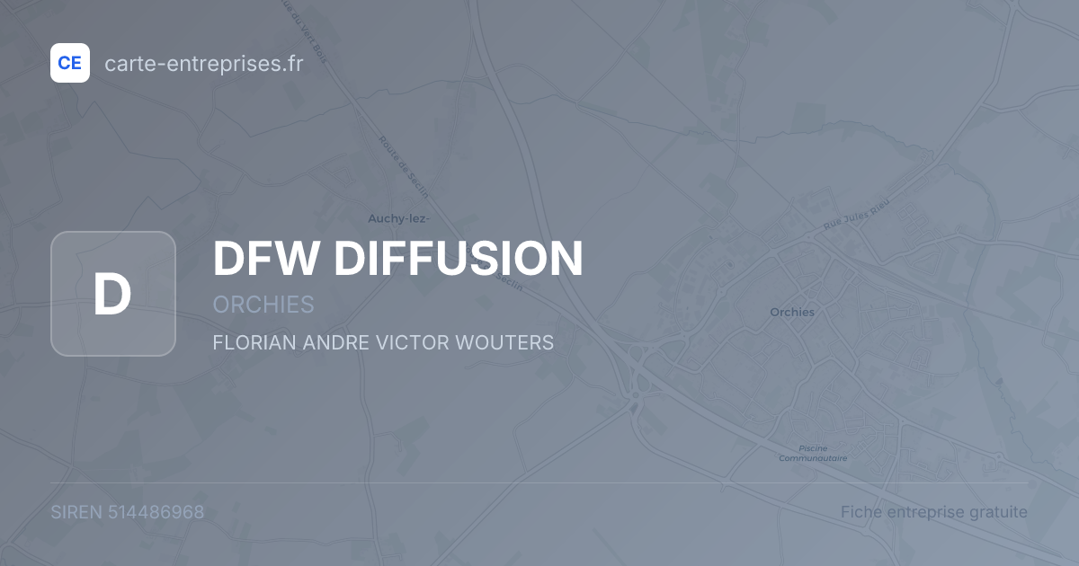 DFW DIFFUSION — 514486968 — fiche entreprise