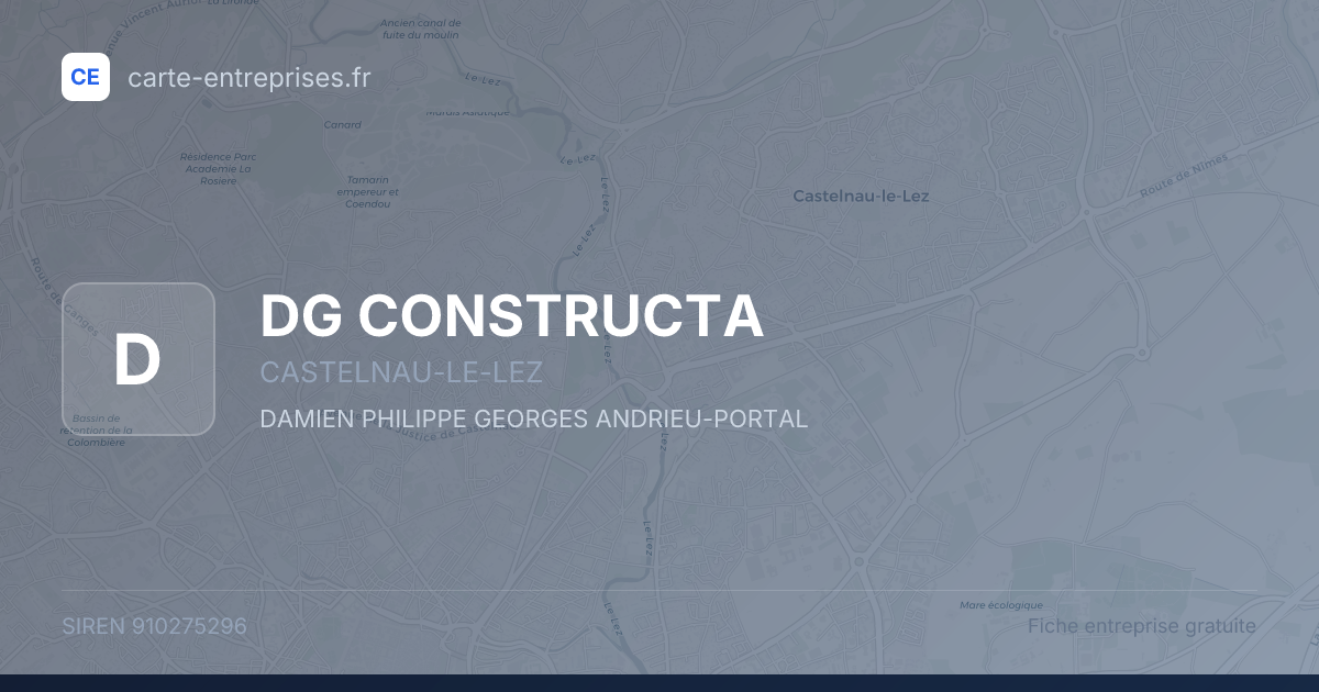 DG CONSTRUCTA — 910275296 — fiche entreprise