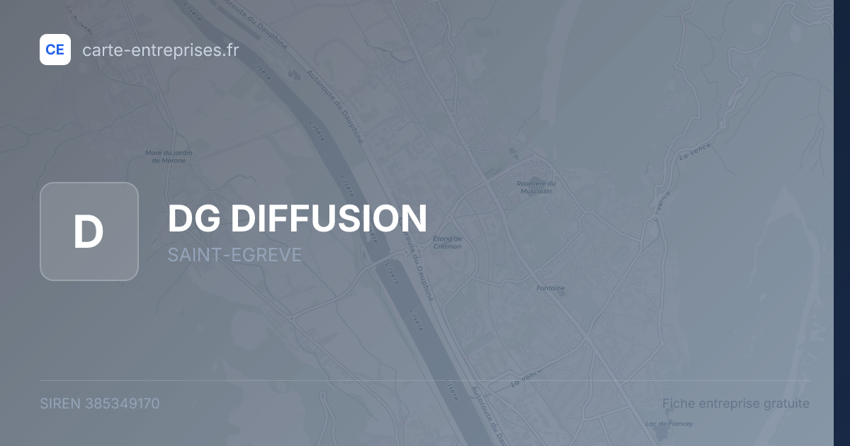 DG DIFFUSION — 385349170 — fiche entreprise