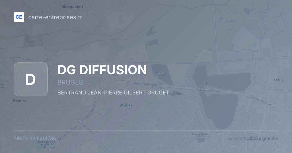 DG DIFFUSION — 423504786 — fiche entreprise