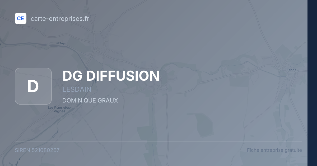 DG DIFFUSION — 521080267 — fiche entreprise