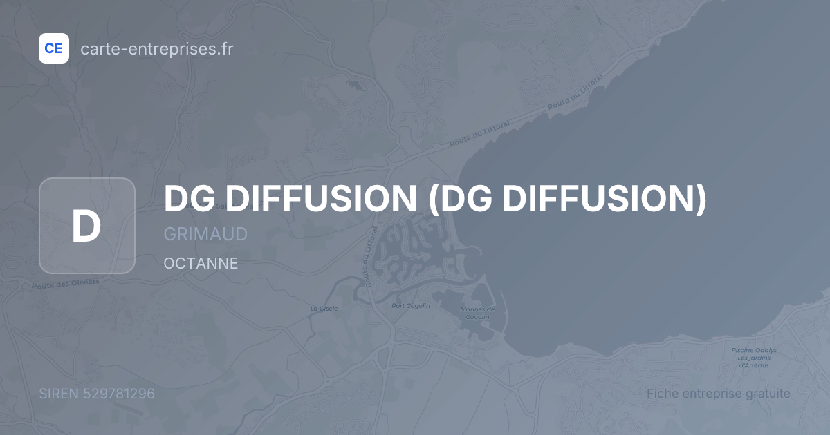 DG DIFFUSION — 529781296 — fiche entreprise