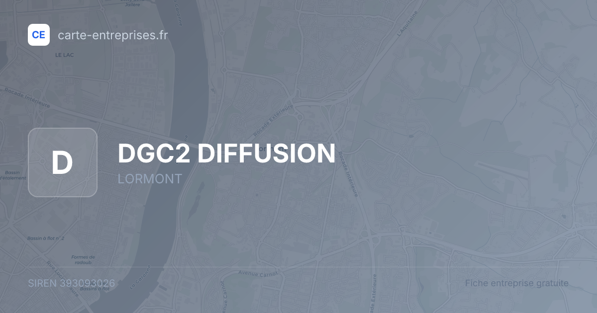 DGC2 DIFFUSION — 393093026 — fiche entreprise