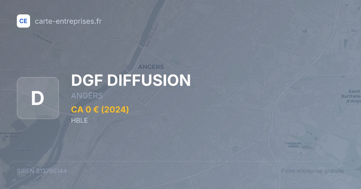 DGF DIFFUSION — 813766144 — fiche entreprise