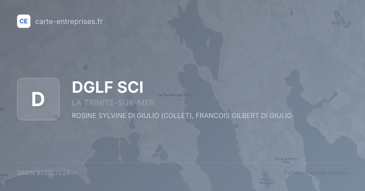DGLF SCI — 820527224 — fiche entreprise