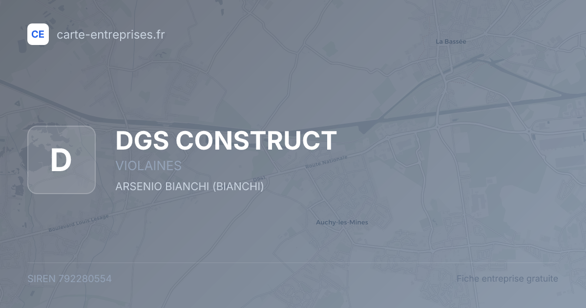 DGS CONSTRUCT — 792280554 — fiche entreprise
