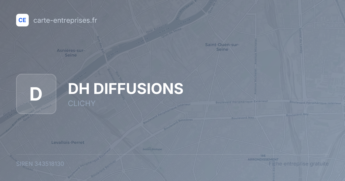 DH DIFFUSIONS — 343518130 — fiche entreprise