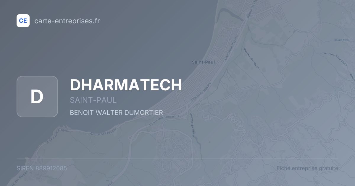 DHARMATECH — 889912085 — fiche entreprise