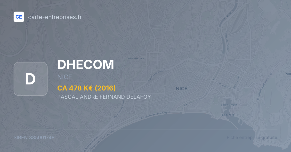 DHECOM — 385001748 — fiche entreprise