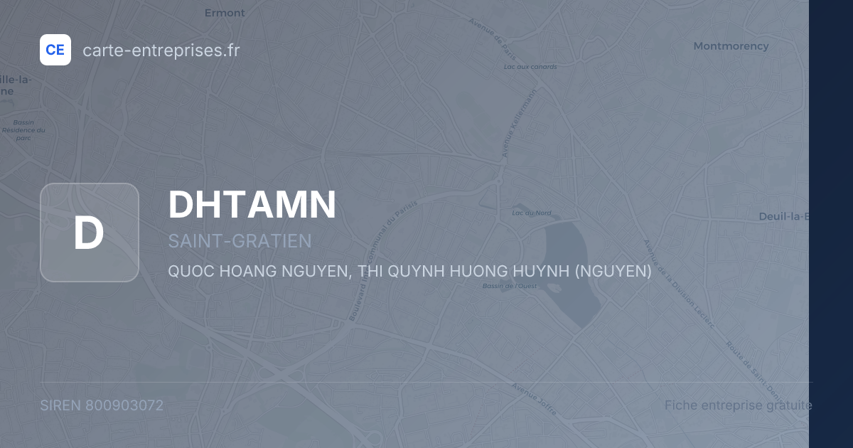 DHTAMN — 800903072 — fiche entreprise