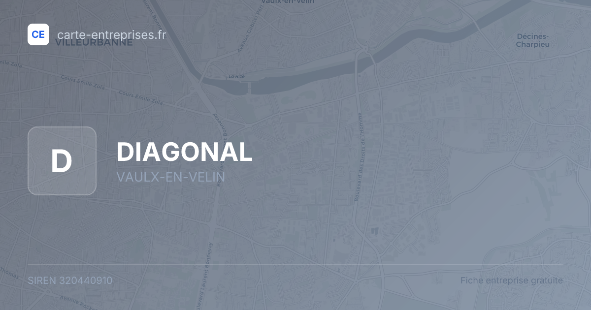 DIAGONAL — 320440910 — fiche entreprise
