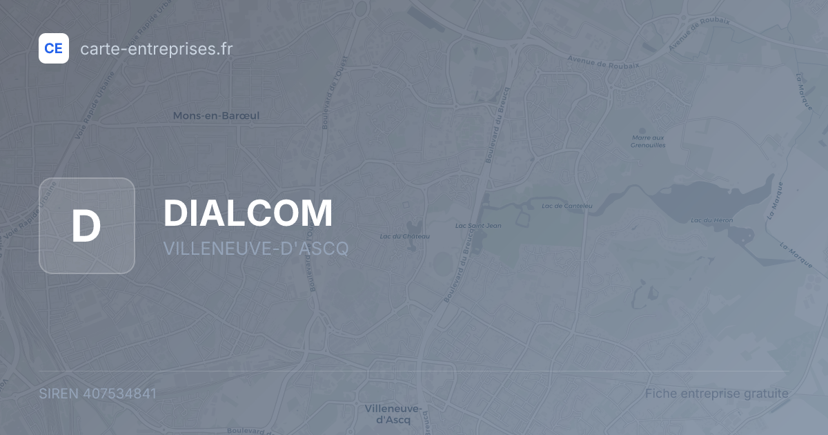 DIALCOM — 407534841 — fiche entreprise