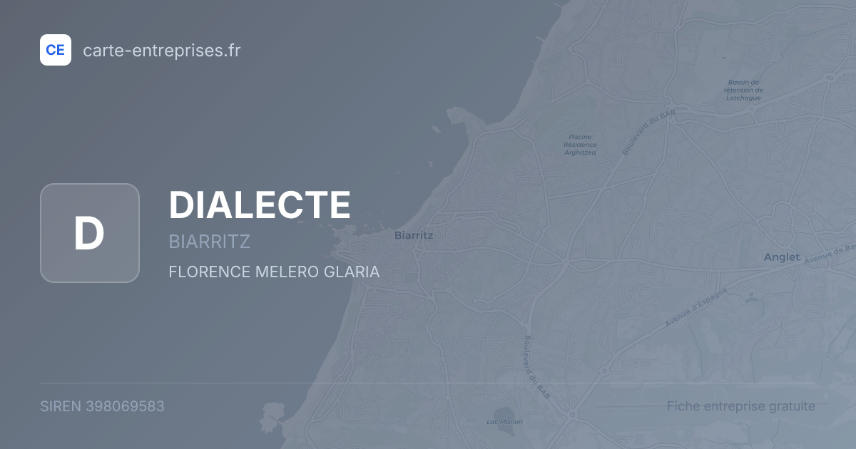 DIALECTE — 398069583 — fiche entreprise