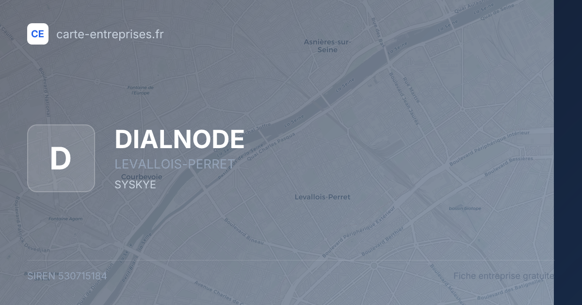 DIALNODE — 530715184 — fiche entreprise