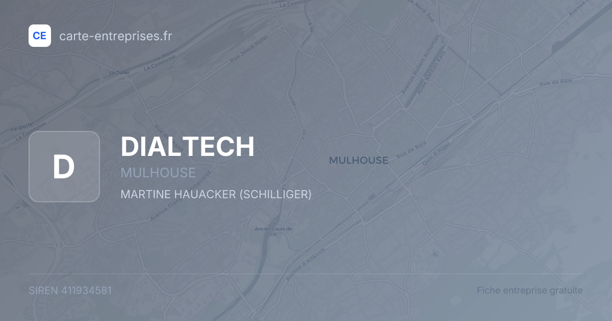 DIALTECH — 411934581 — fiche entreprise