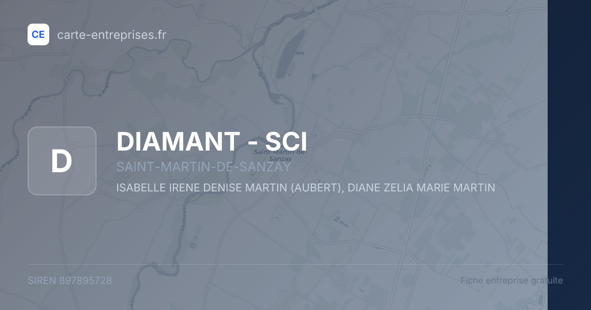 DIAMANT - SCI — 897895728 — fiche entreprise