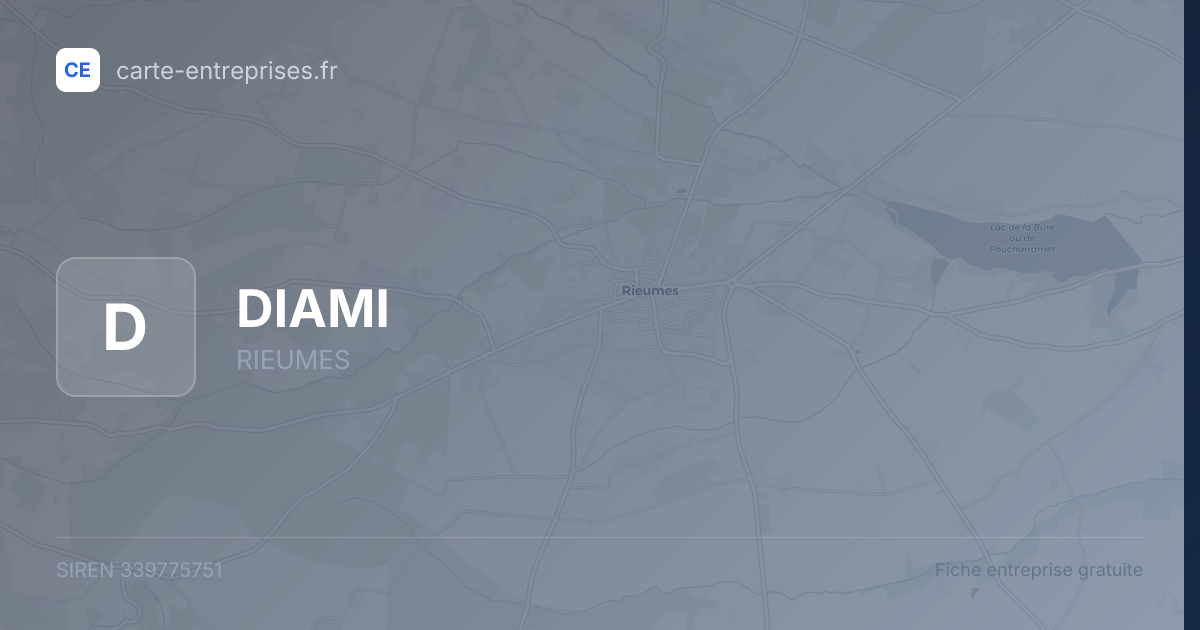 DIAMI — 339775751 — fiche entreprise