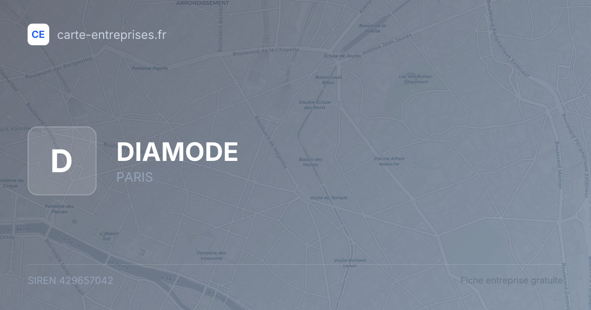 DIAMODE — 429657042 — fiche entreprise