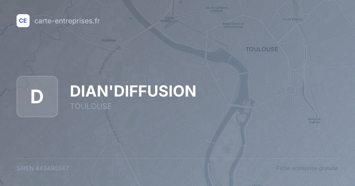 DIAN'DIFFUSION — 443490347 — fiche entreprise
