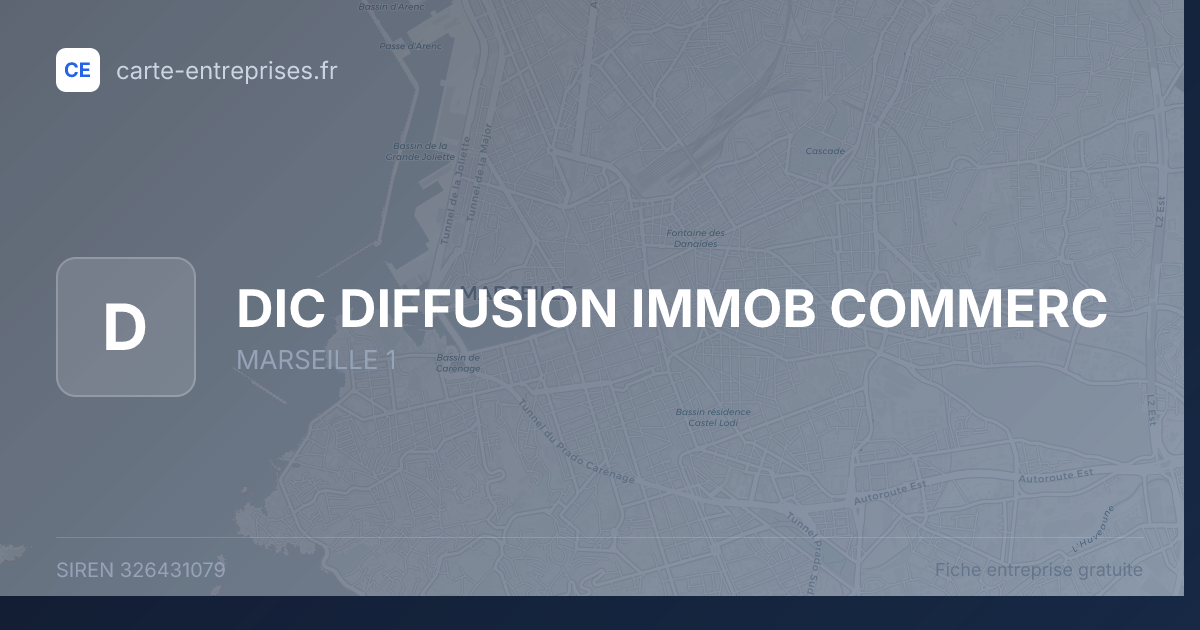 DIC DIFFUSION IMMOB COMMERC — 326431079 — fiche entreprise