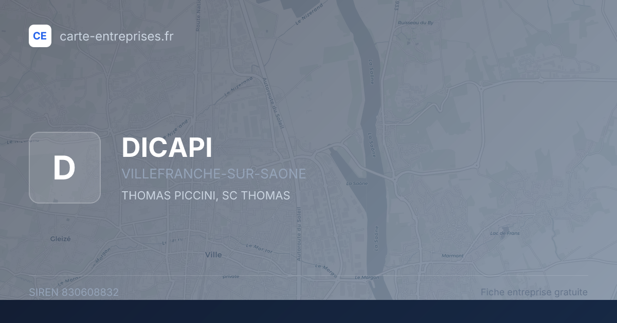 DICAPI — 830608832 — fiche entreprise
