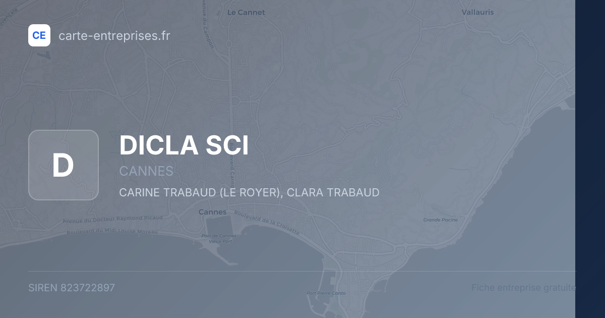 DICLA SCI — 823722897 — fiche entreprise
